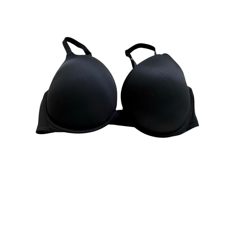 PINK Victoria's Secret Womens Black Wear Everywhere Push-up Bra Size 36DD
